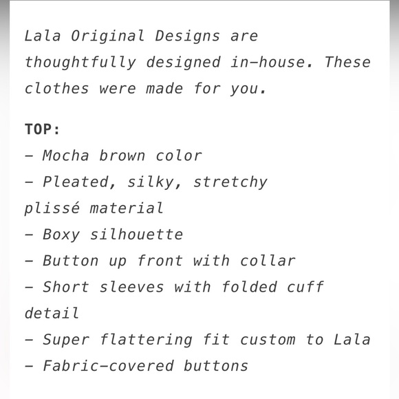 Dressed in LALA Brown Pleated Top - Picture 15 of 15